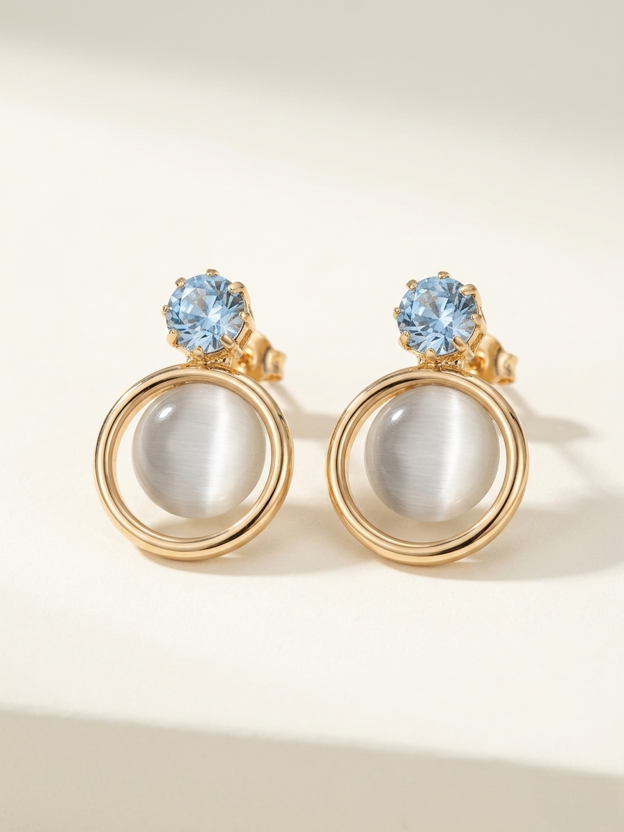 Aurora Orbit Crystal Earrings