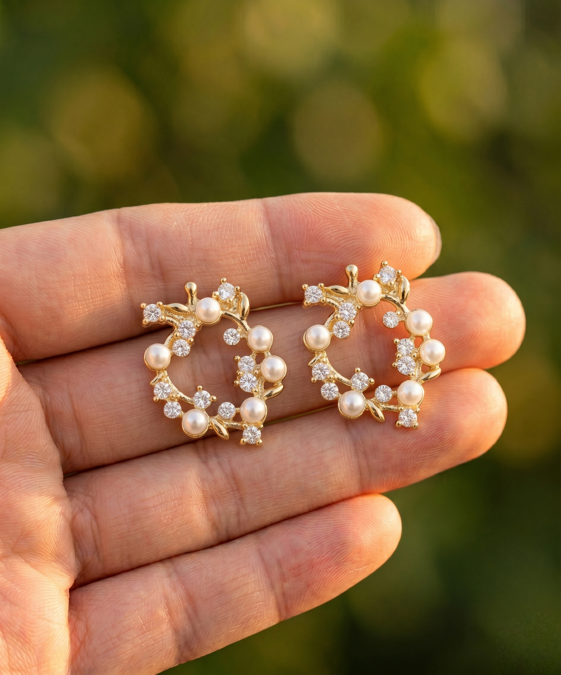 Premium gold-tone finish Earrings