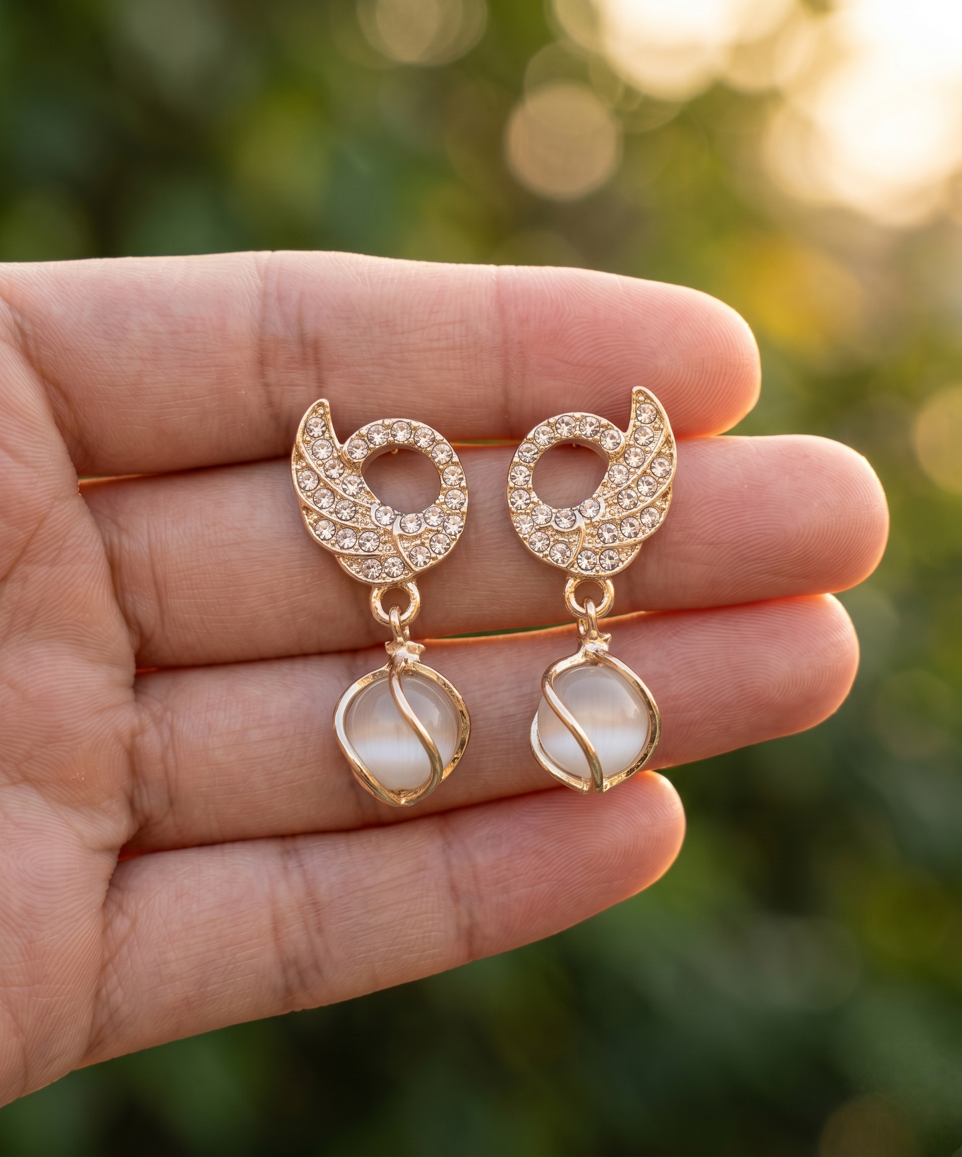 Starlight Crystal Drop Earrings