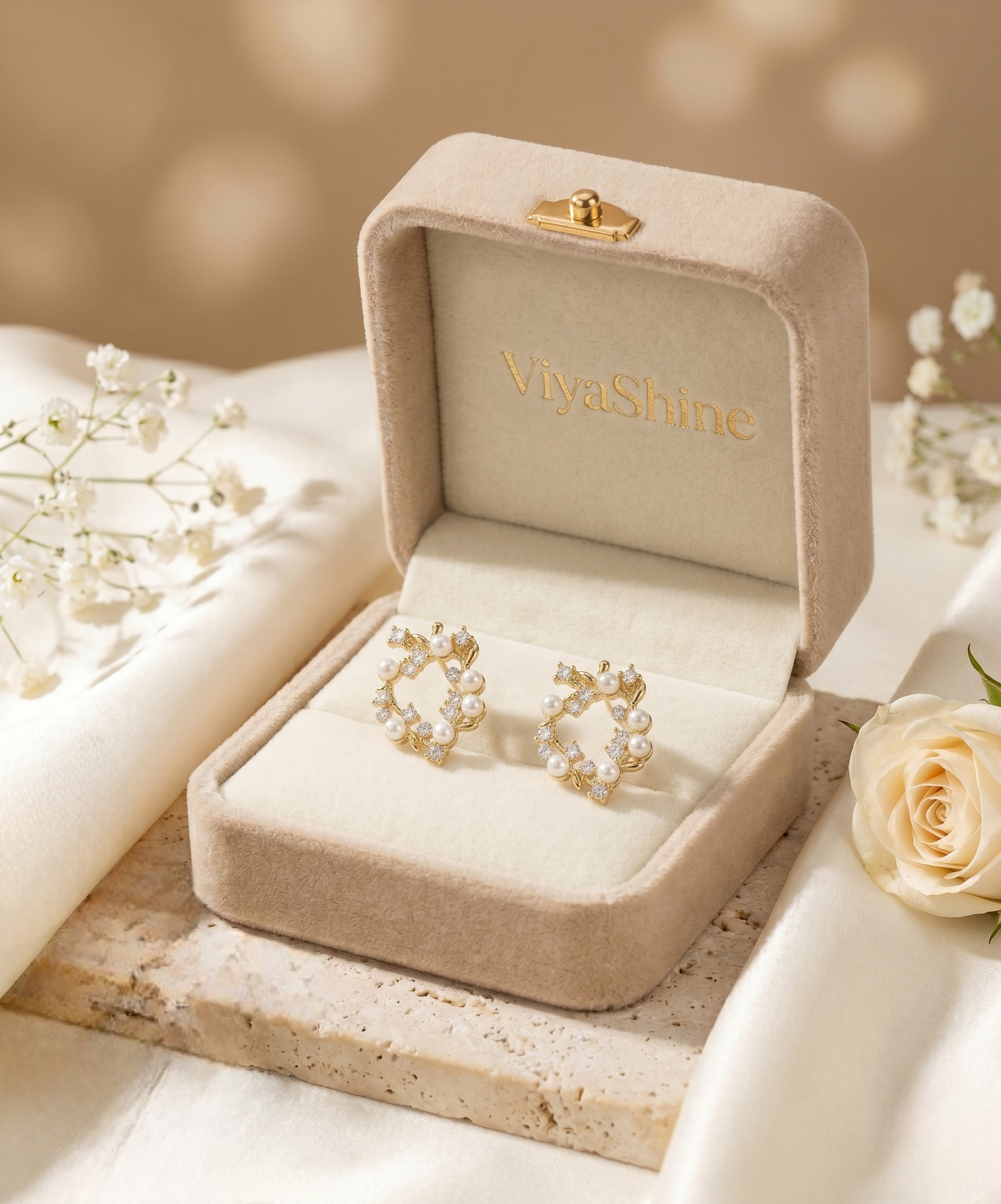 Premium gold-tone finish Earrings