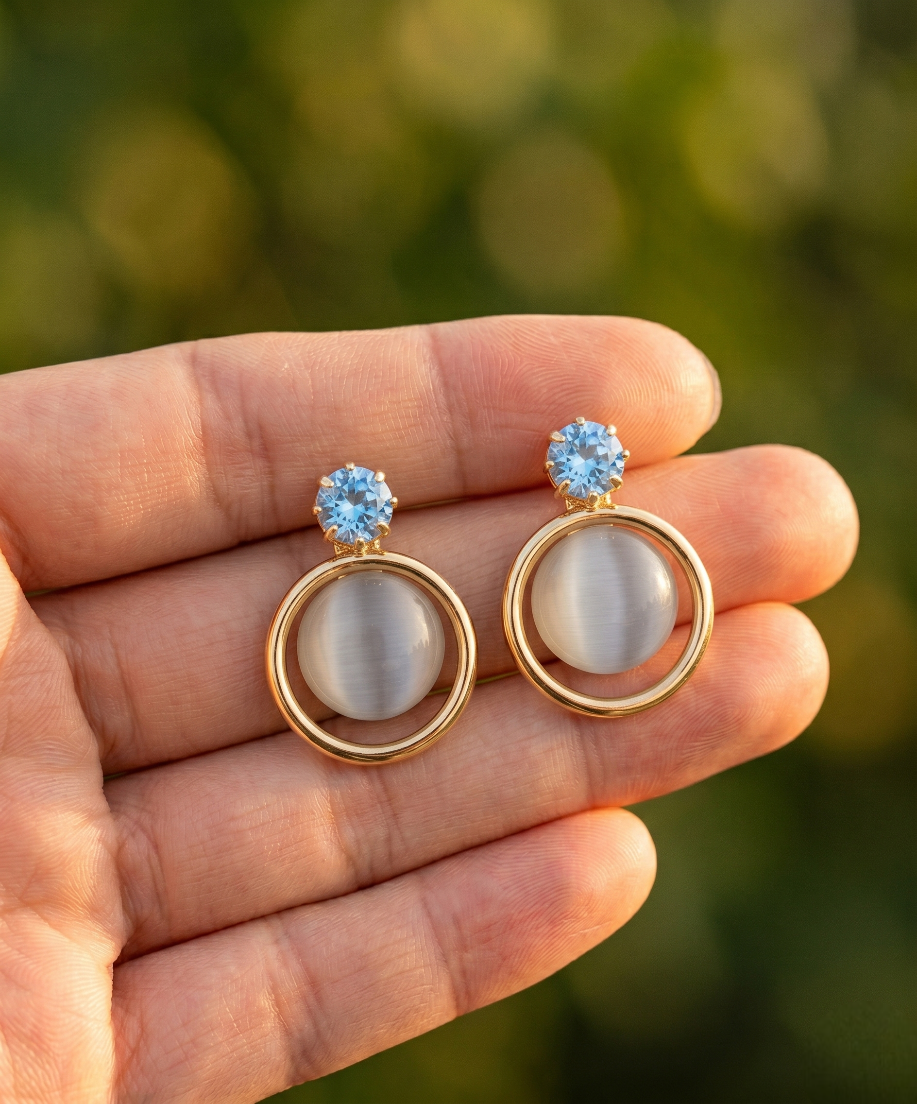 Aurora Orbit Crystal Earrings
