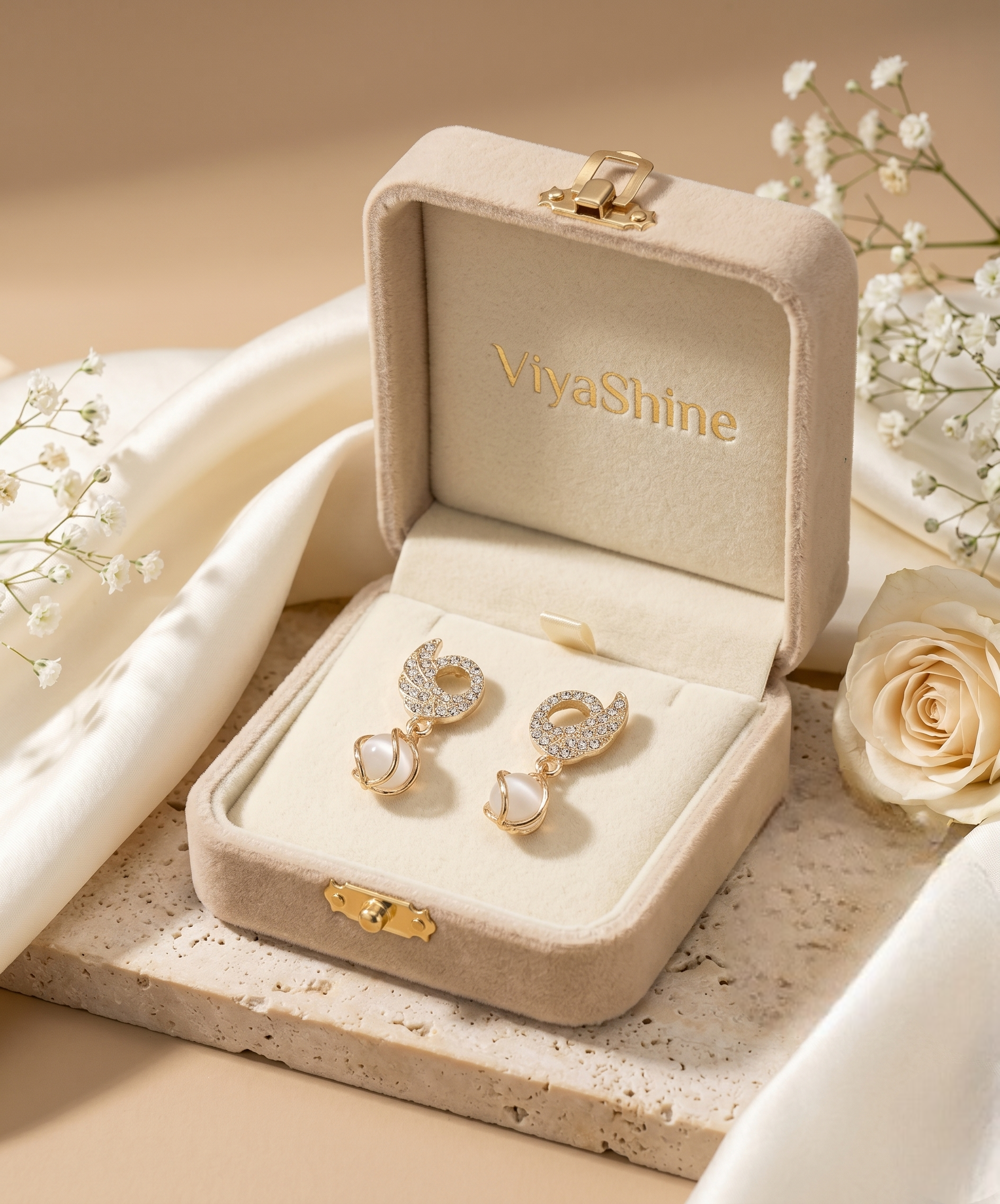 Starlight Crystal Drop Earrings