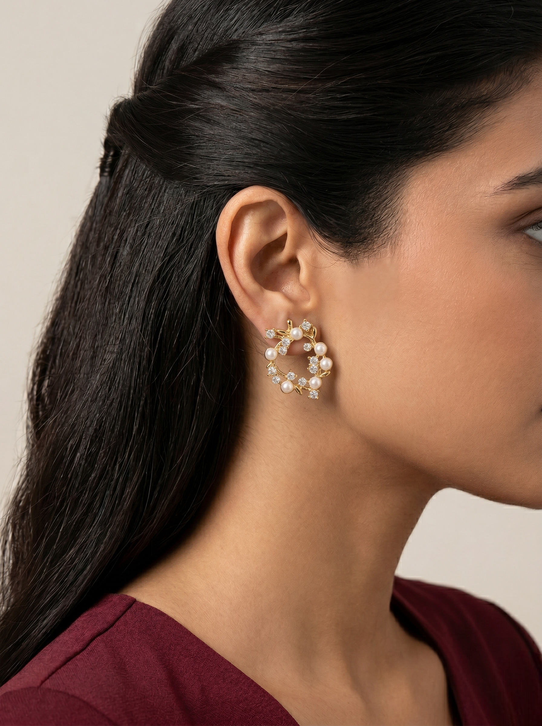 Premium gold-tone finish Earrings
